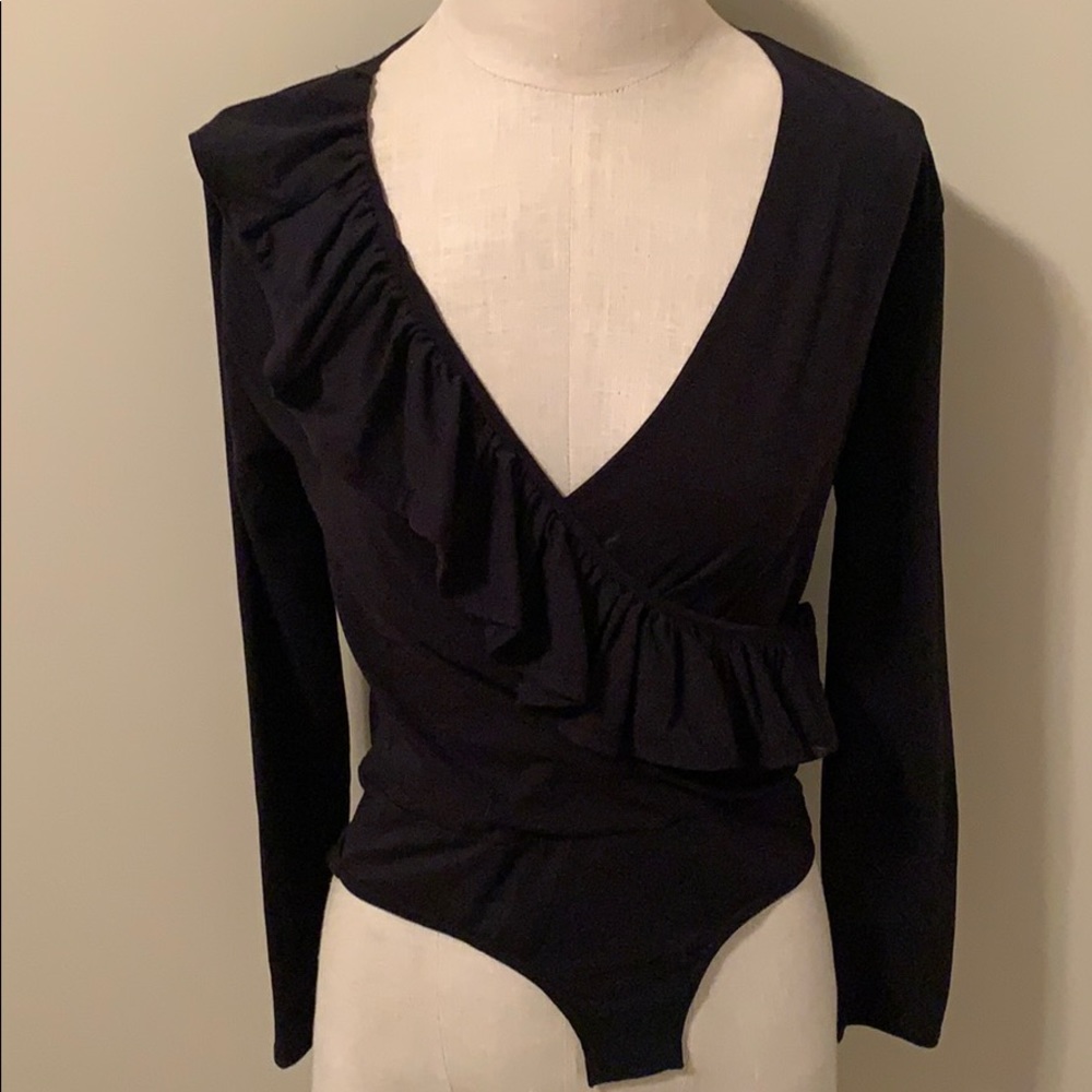 J crew black bodysuit